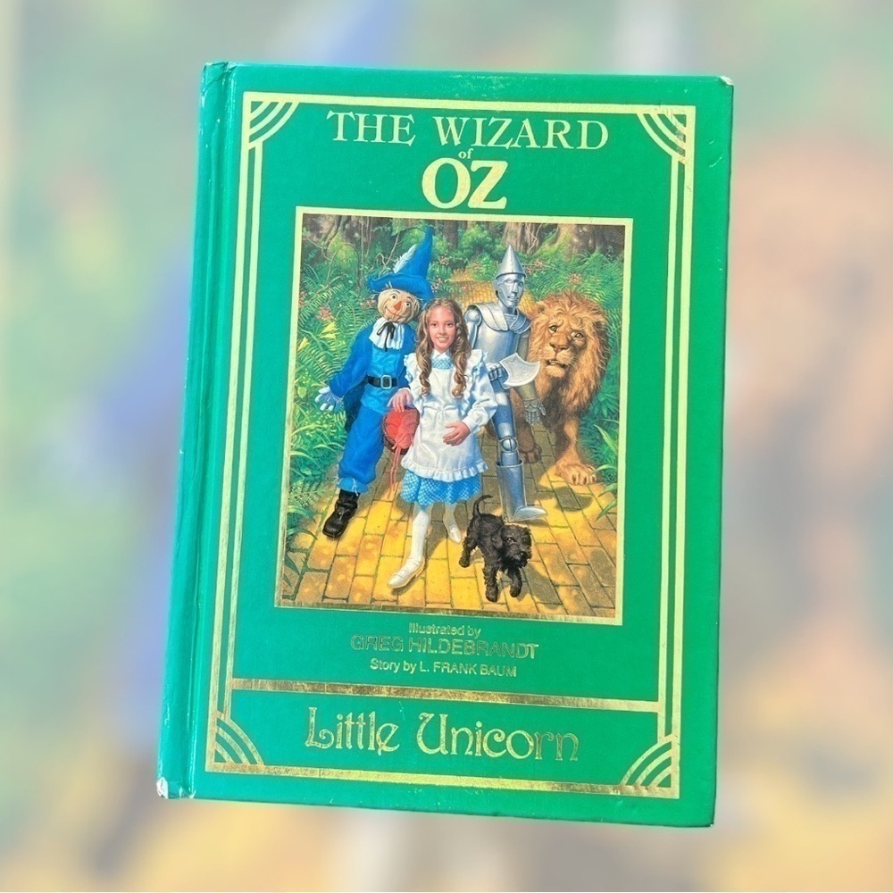 Vintage Little Unicorn The Wizard Of Oz hard cover book